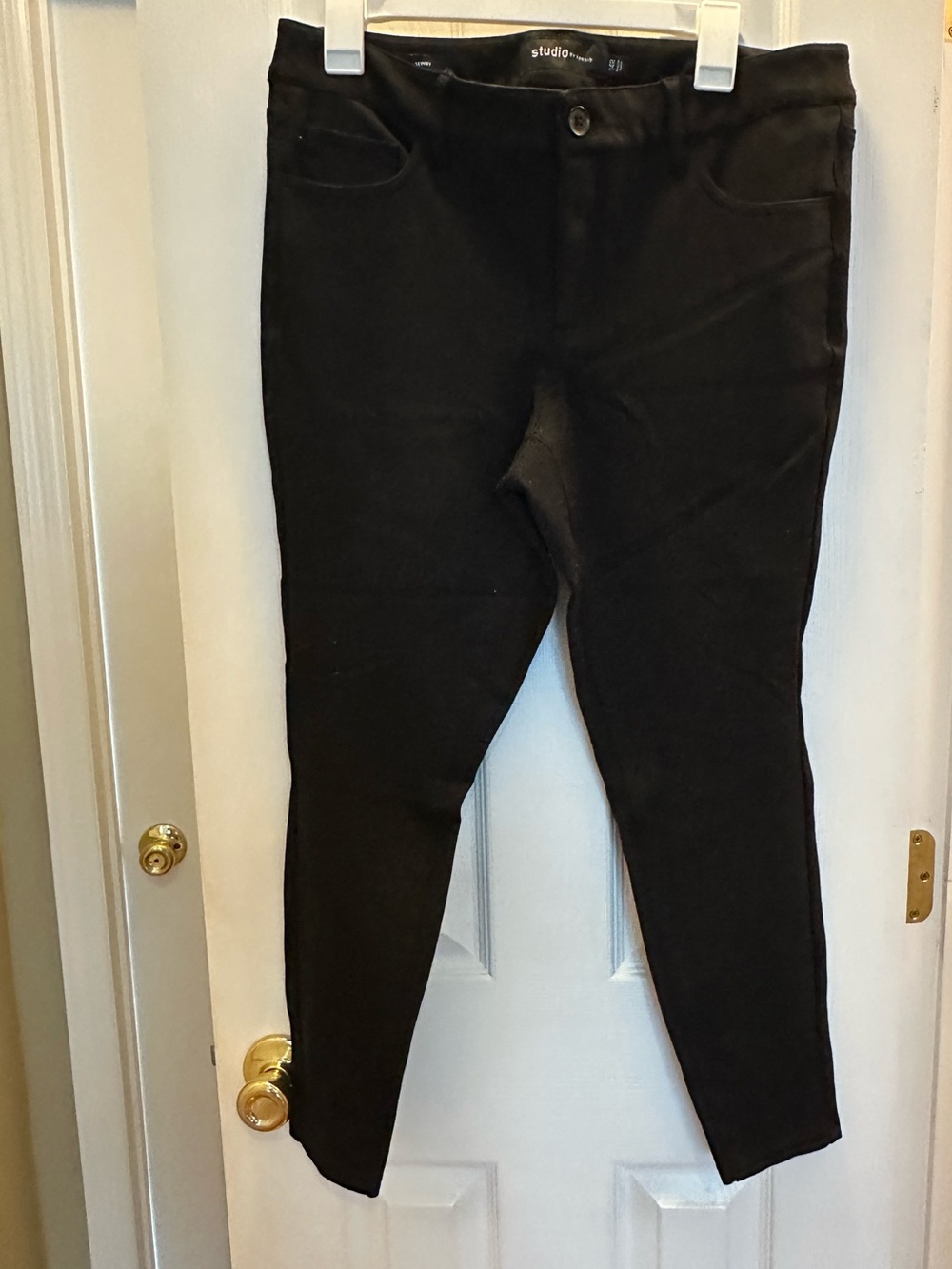 Studio Black Slim Ponte Pants